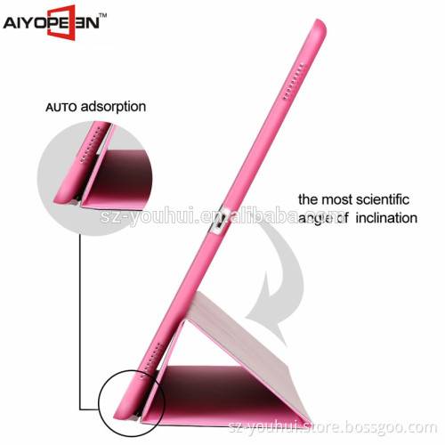 Hot Sales fashion and PU smart cover case Many folded 3 styles tablet shenzhen supplier for ipad pro 12.9''cases